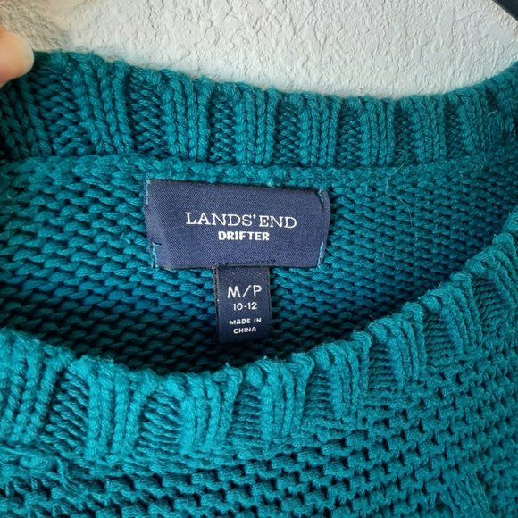 Lands' End Chunky Knit Crew Neck Sweater - Picture 3 of 7